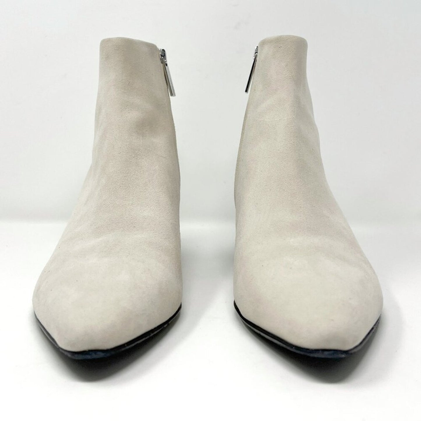 The Row Ambra Suede Ivory Beige Ankle Boots Pointed Toe Booties