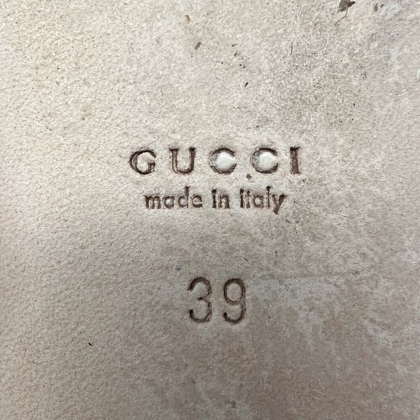 Gucci Brown Logo Monogram Miro Soft Supreme Canvas White Leather Ballet Flats