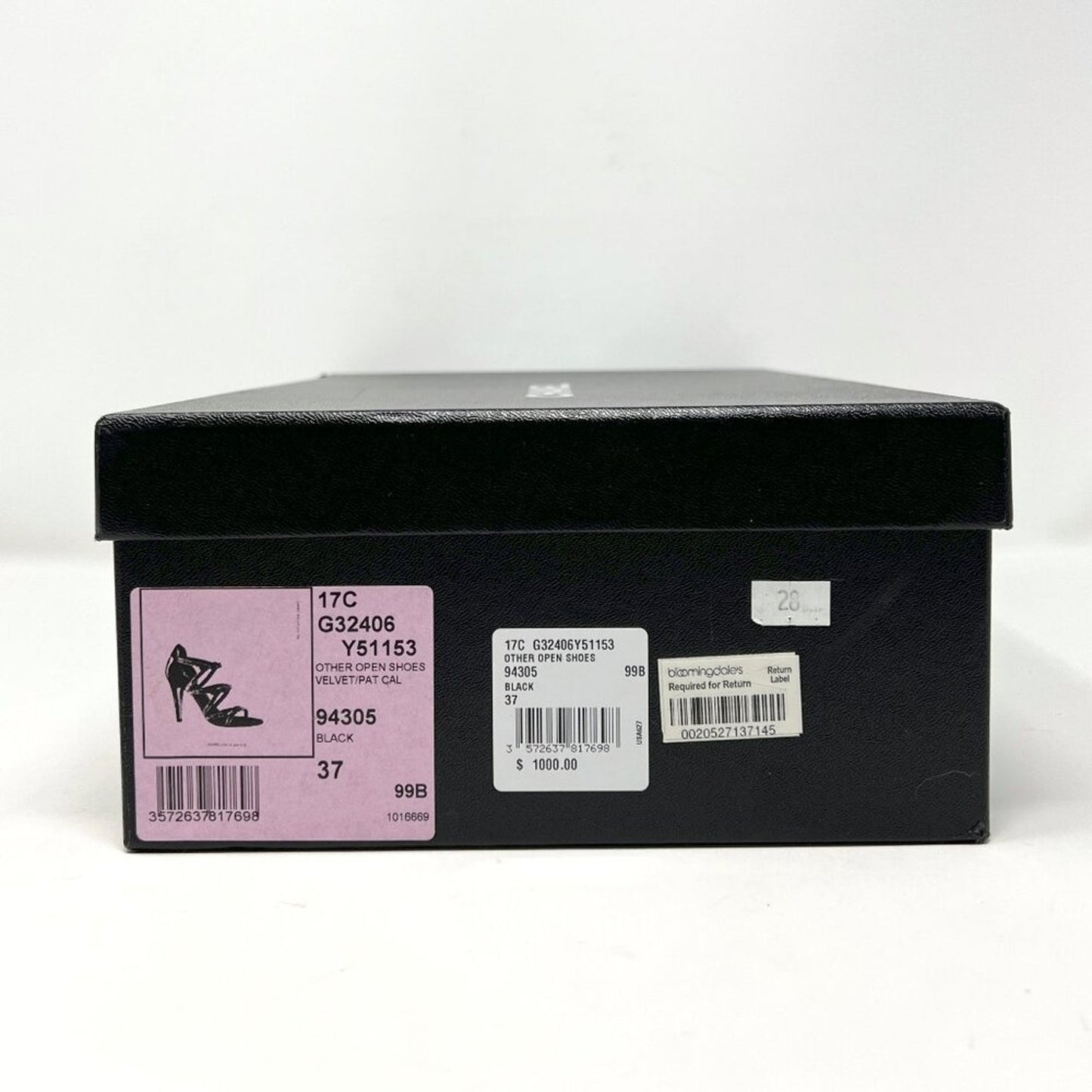 Chanel Black Velvet & Patent Leather Buckle Strappy Sandals – Size 37