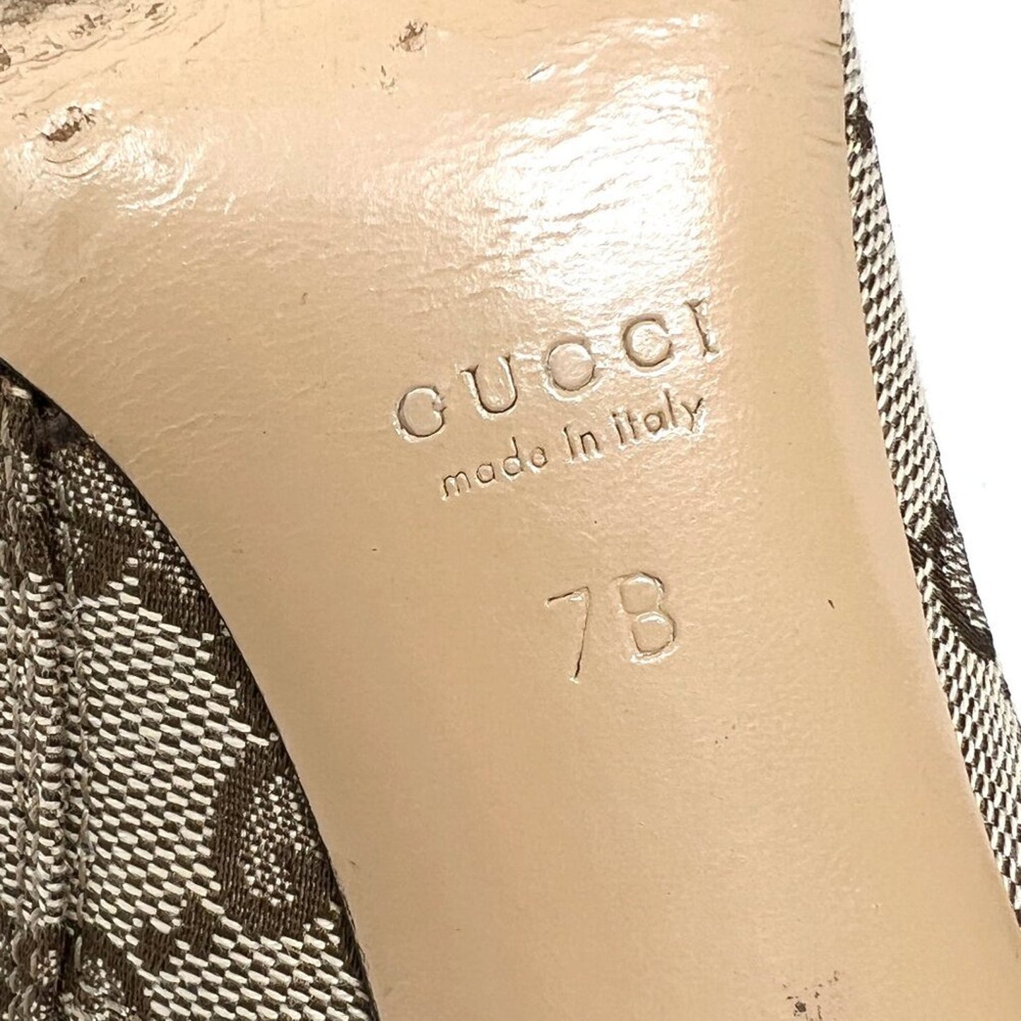 Gucci Vintage Monogram GG Canvas Booties with Stiletto Heel – Size 7B