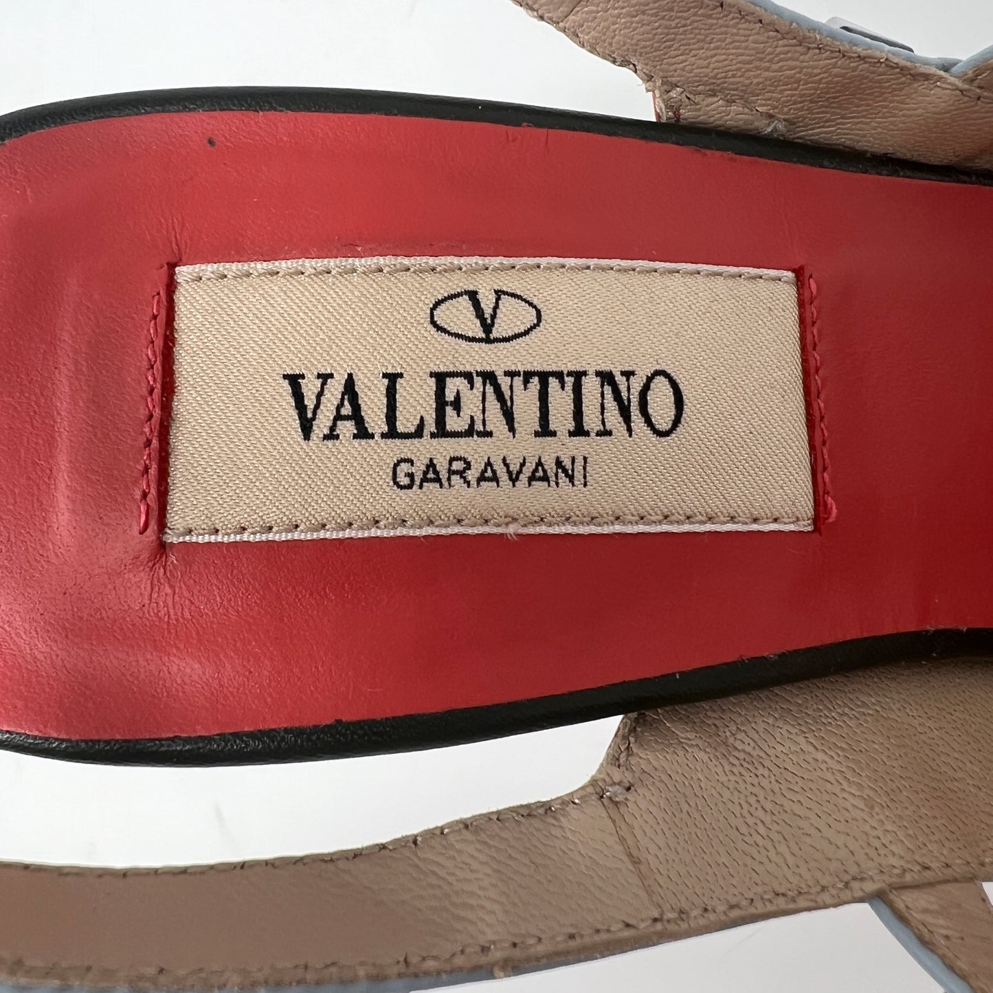 Valentino Garavani Rockstud Multicolor Leather Multi-Strap Studded Heels Pumps