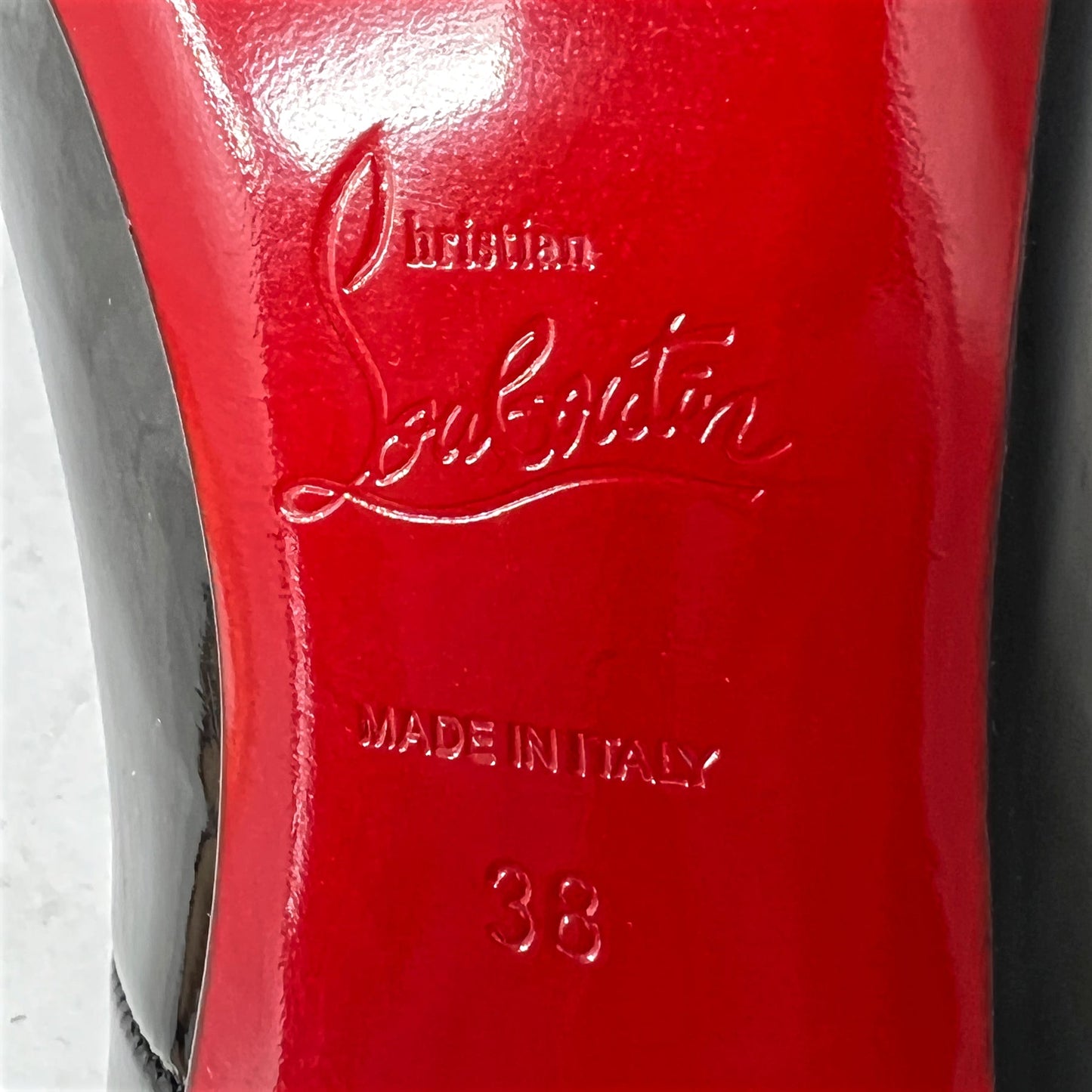 Christian Louboutin Black So Kate 120 Patent Pumps Size EU 38
